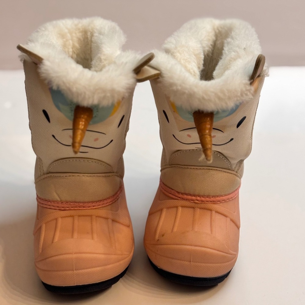 Cat Jack Toddler Girls Unicorn‎ Winter Boots Warm Lined Pink White Size Unknown